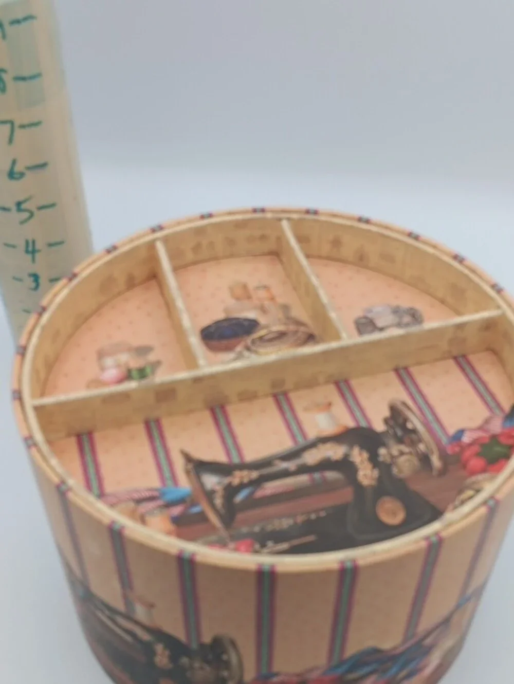 Beige Vintage-Sewing Style Decorative Storage Boxes Set, Box N Box N Box